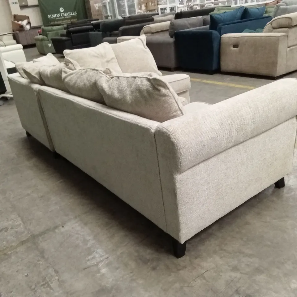 SANDERSON RIGHT HAND FABRIC CORNER CHAISE SOFA RRP £1249