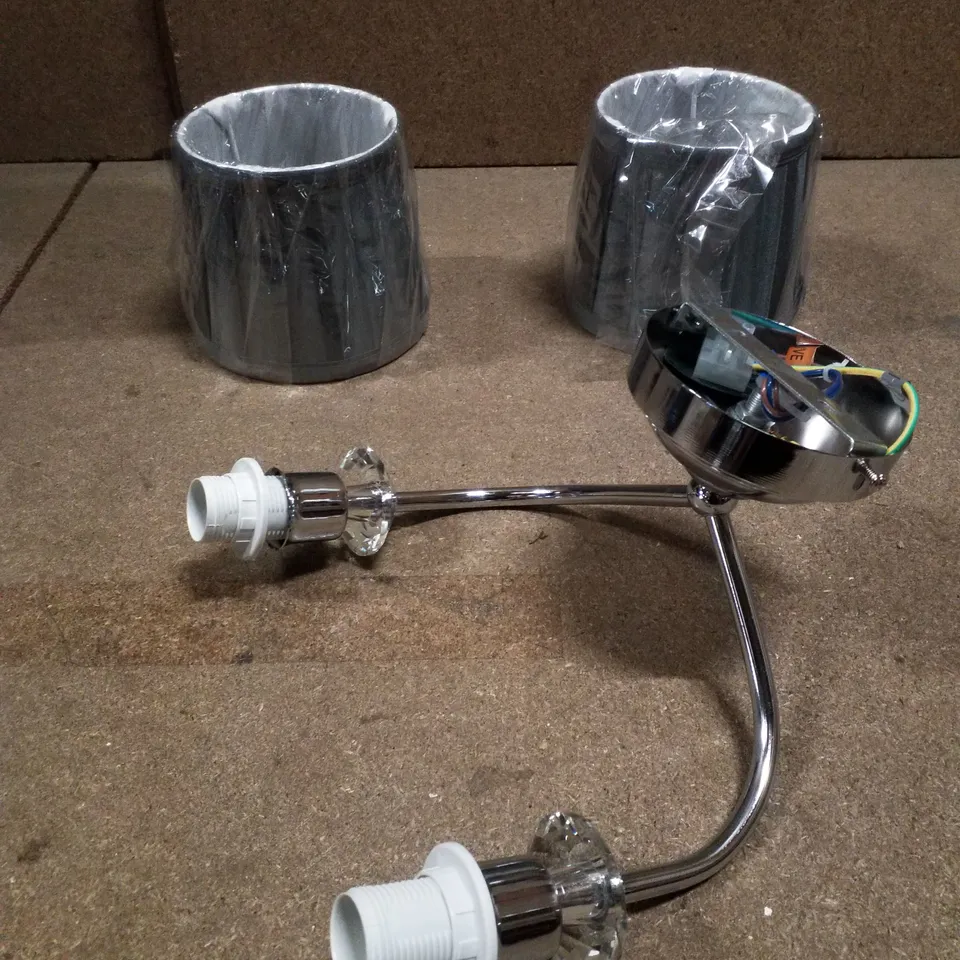 BOXED DUNELM 2 LIGHT WALL LIGHT