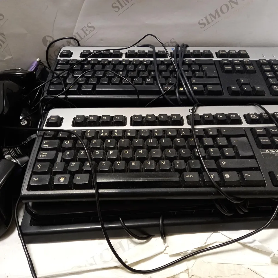 LOT OF APPROX 15 ASSORTED KEYBOARDS AND MOUSES 