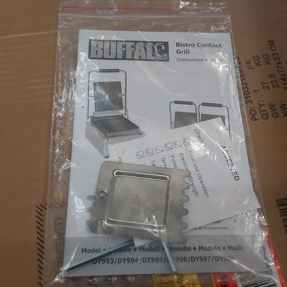 BRAND NEW BUFFALO DY994-02 BISTRO CONTACT GRILL