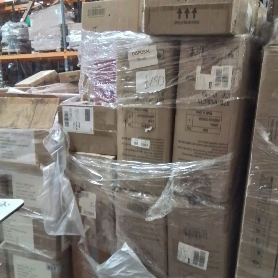 PALLET OF ASSORTED HOUSEHOLD GOODS AND PRODUCTS TO INCLUDE;SUITCASE,IPAD COVER,COAT HANGERS