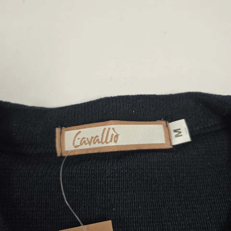CAVALLO MEN’S NAVY KNIT JUMPER – CREW NECK, SIZE M