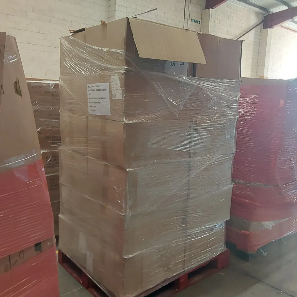 PALLET CONTAINING APPROXIMATELY 12X BOXES OF PLASTIC LIDS