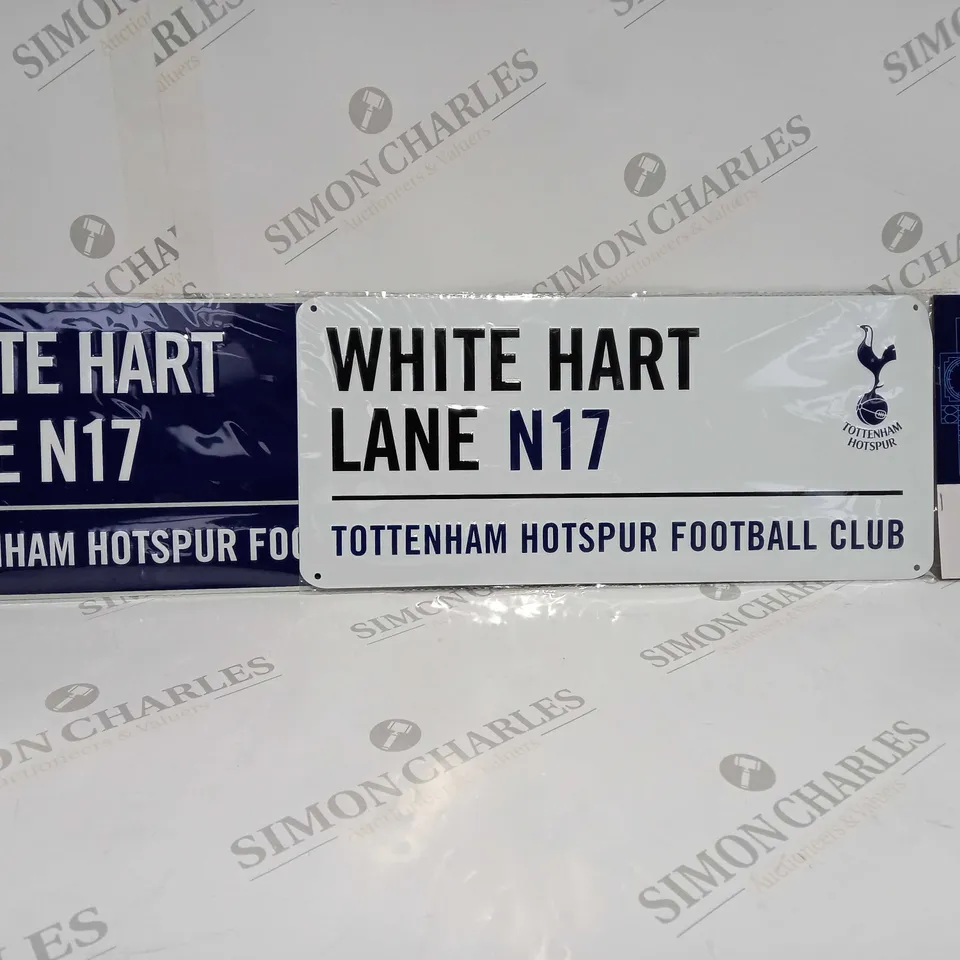 6 X BRAND NEW TOTTENHAM HOTSPUR FOOTBALL CLUB CLASSIC STREET SIGN OFFICIAL LICENSED MERCHANDISE