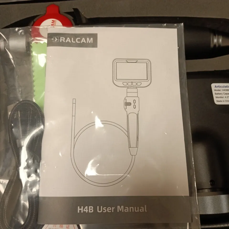 ARTICULATING BORESCOPE WITH 4.3 INCH MONITOR – MODEL H408B (H4B)