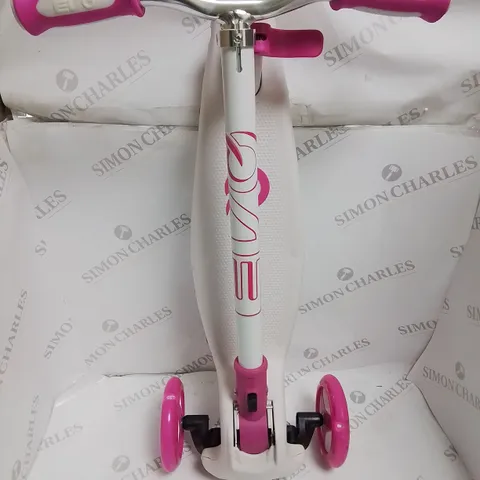 EVO COLOUR BURST PINK AND WHITE KIDS SCOOTER