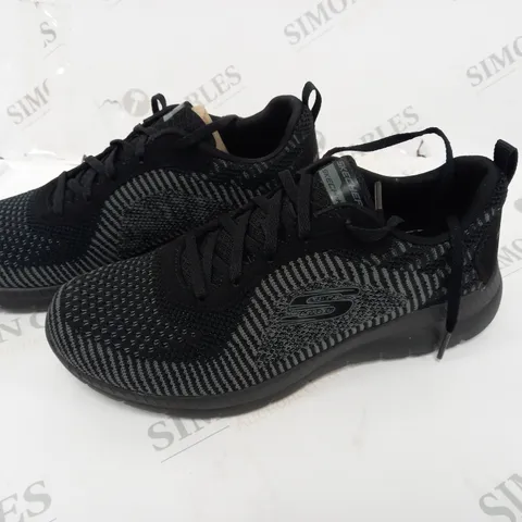 SKECHERS BLACK TRAINERS - 5