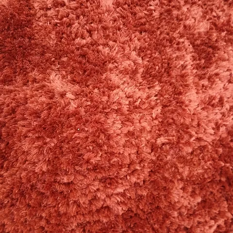 LARGE RED SHAGGY RUG