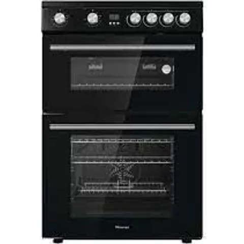 HISENSE FREESTANDING ELECTRIC DOUBLE OVEN IN BLACK - F66GFC3E4L212