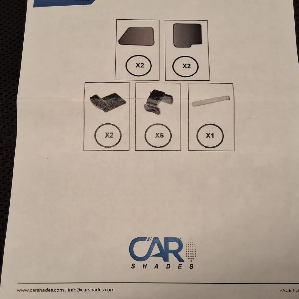 CAR SHADES KIT – WINDOW SUN SHADES WITH ACCESSORIES