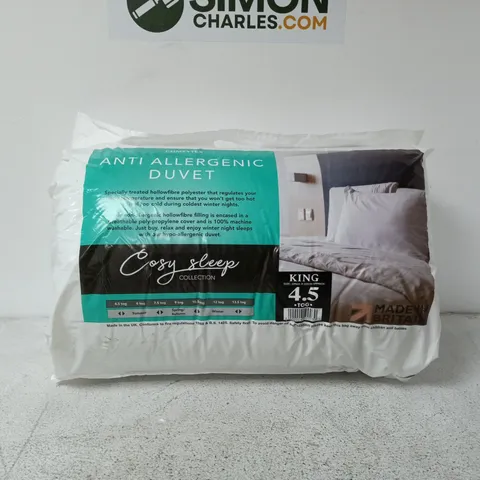 COMFYTEX ANTI ALLEGENIC DUVET KING 4.5 TOG