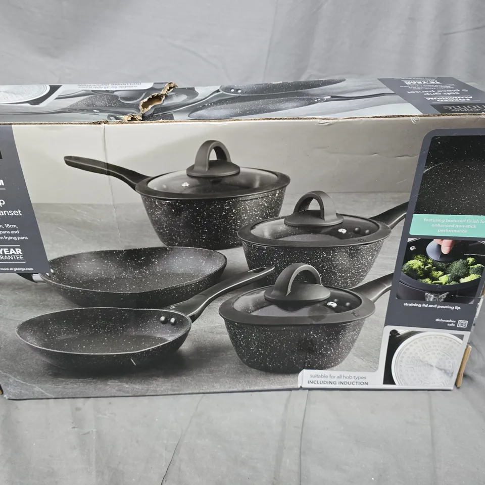 HOME FORGED ALUMINIUM SOFT GRIP PAN SET 