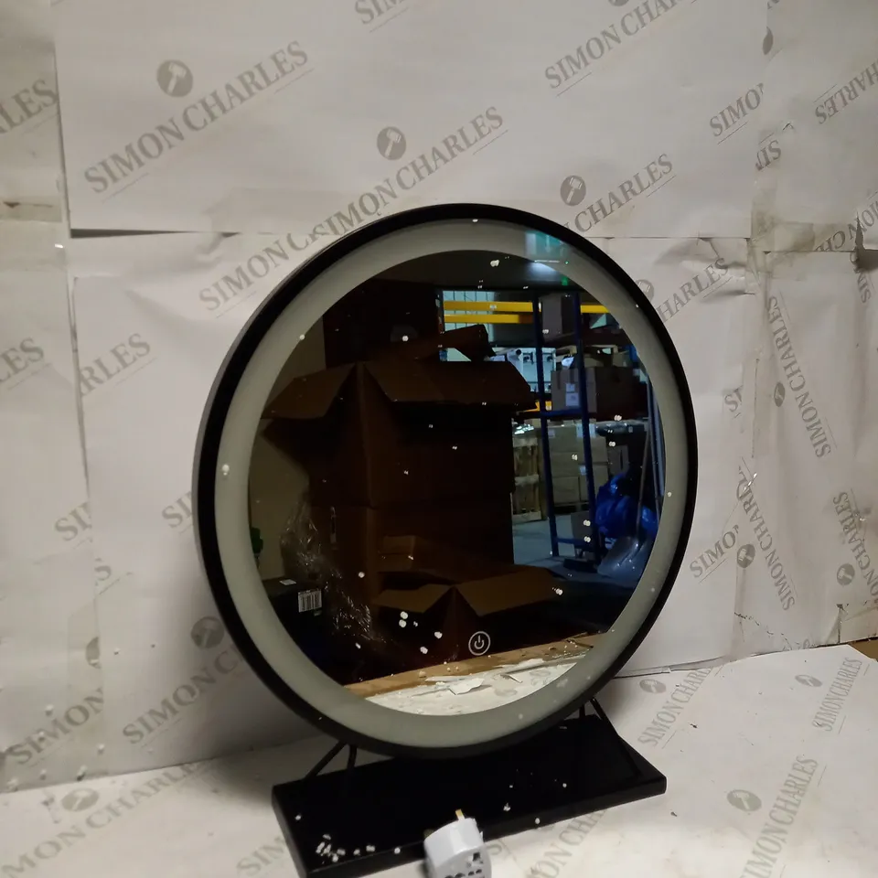 ROUND LIGHT UP BEDROOM MIRROR 