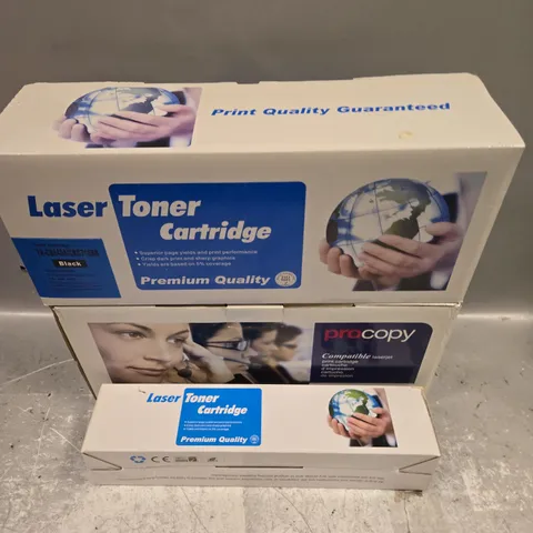 BOX OF APPROXIMATELY 8 ASSORTED BOXED LASER TONER CARTRIDGES IN VARIOUS MODELS