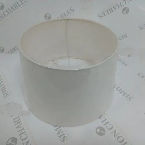 BOXED PACIFIC LIFESTYLE DAX 30CM FABRIC DRUM LAMP SHADE IVORY
