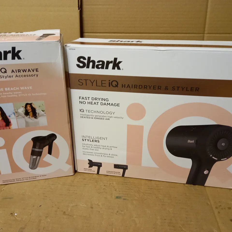 SHARK STYLE IQ IONIC HAIR DRYER & STYLER W/ ACCESSORIES HD110UKQ