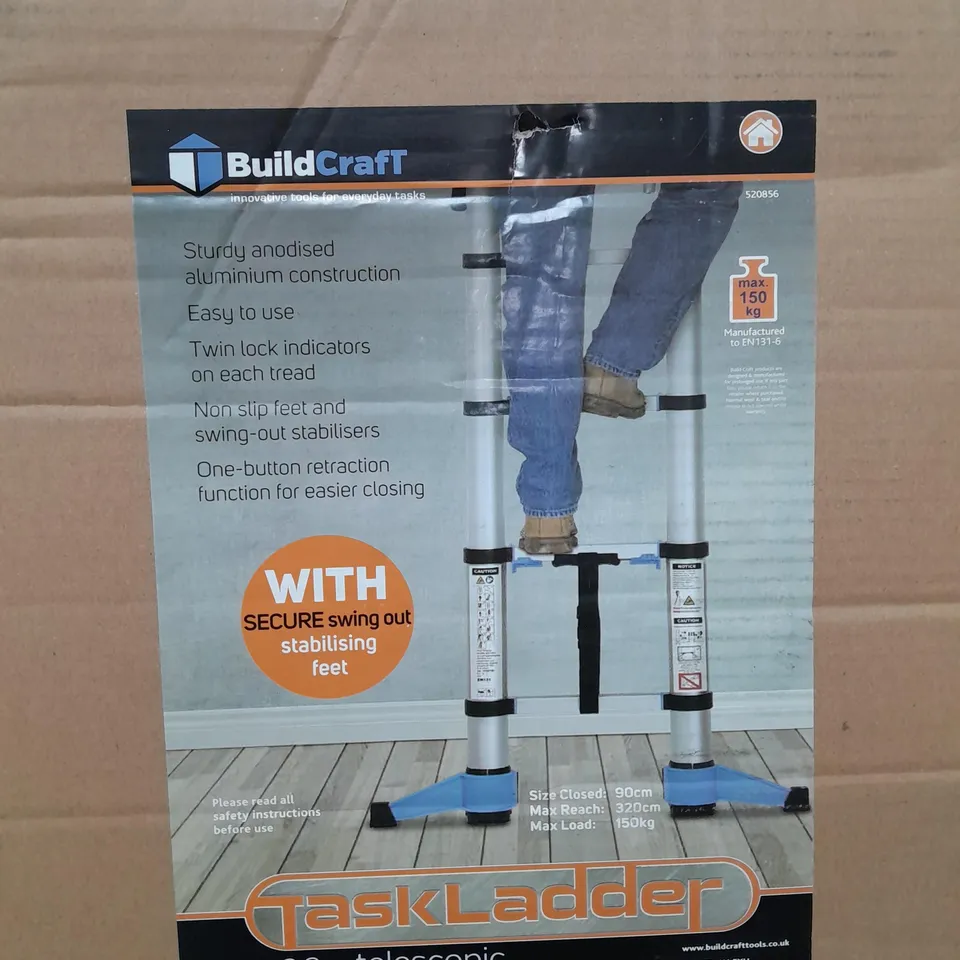 BUILDCRAFT 3.2M TELESCOPIC LADDER