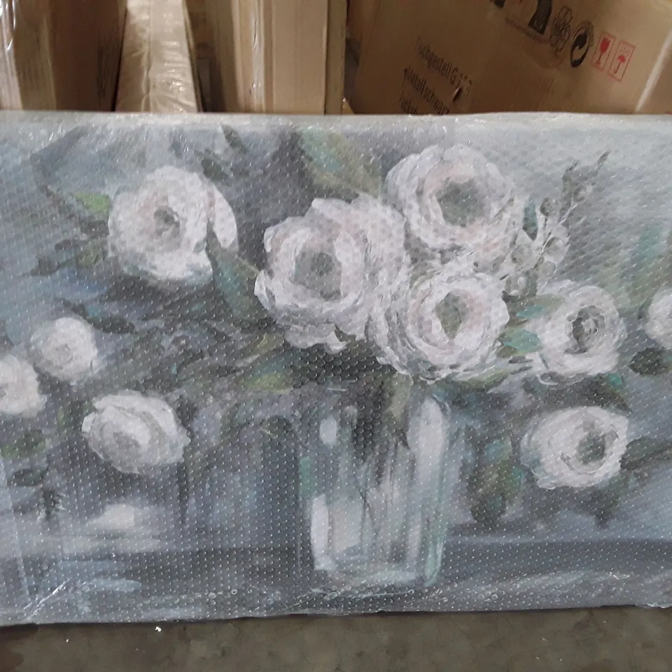 SOFT BLOOMS STILL LIFE BY TRE SOREL - WRAPPED CANVAS PRINT