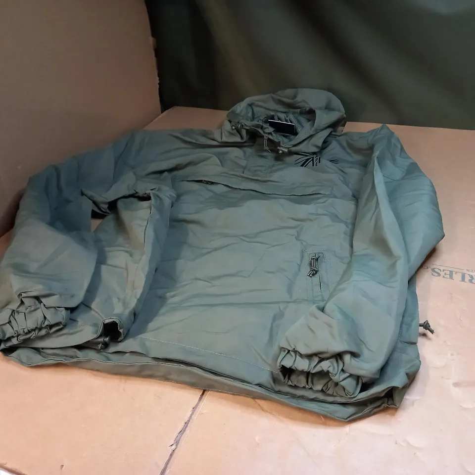 KHAKI X5CAPE HOODED JACKET