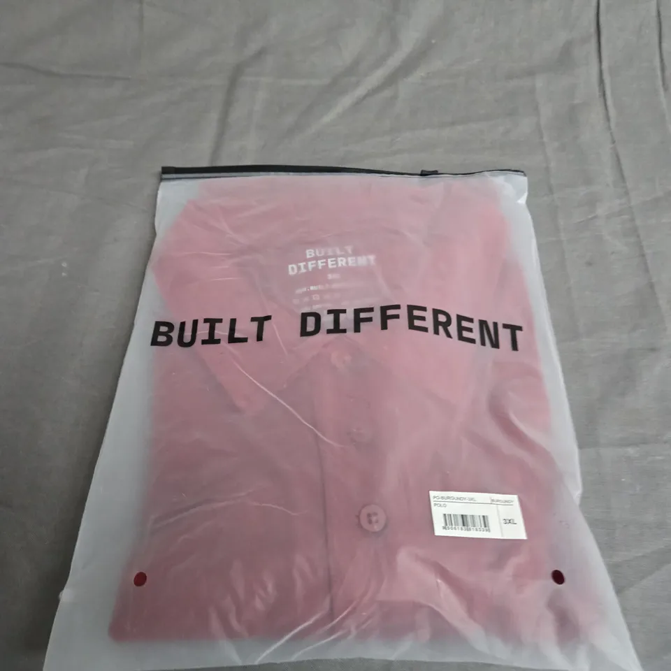 BUILT DIFFERENT POLO SHIRT - SIZE 3XL