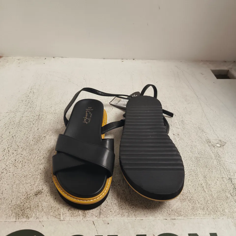 NEW LOOK COMFORT WOMEN’S SANDALS – BLACK, UK 4 (EU 37)