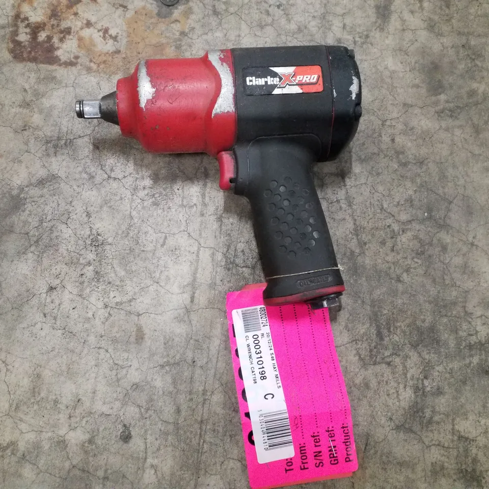 CLARKE CAT198 X-PRO ½" COMPOSITE AIR IMPACT WRENCH WITH EXTENSION BAR