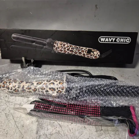 BOXED WAVY CHIC NANO BLACK CERAMIC TOURMALINE CURLER