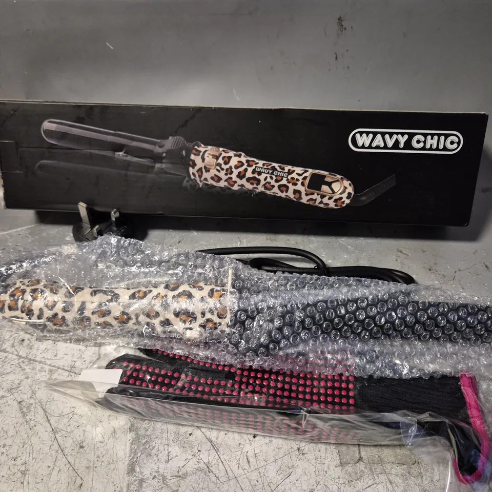 BOXED WAVY CHIC NANO BLACK CERAMIC TOURMALINE CURLER 