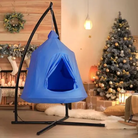 BOXED KIDS HANGING TENT - BLUE
