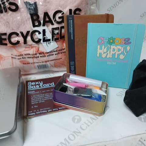 APPROXIMATELY 7 COTTON ON ITEMS INCLUDING DISNEY MICKEY MOUSE THROW, TIN OF SOCKS, A4 NOTESBOOK