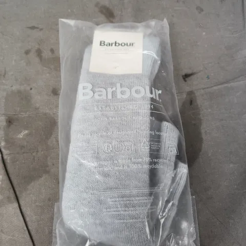 BARBOUR GREY SOCKS 