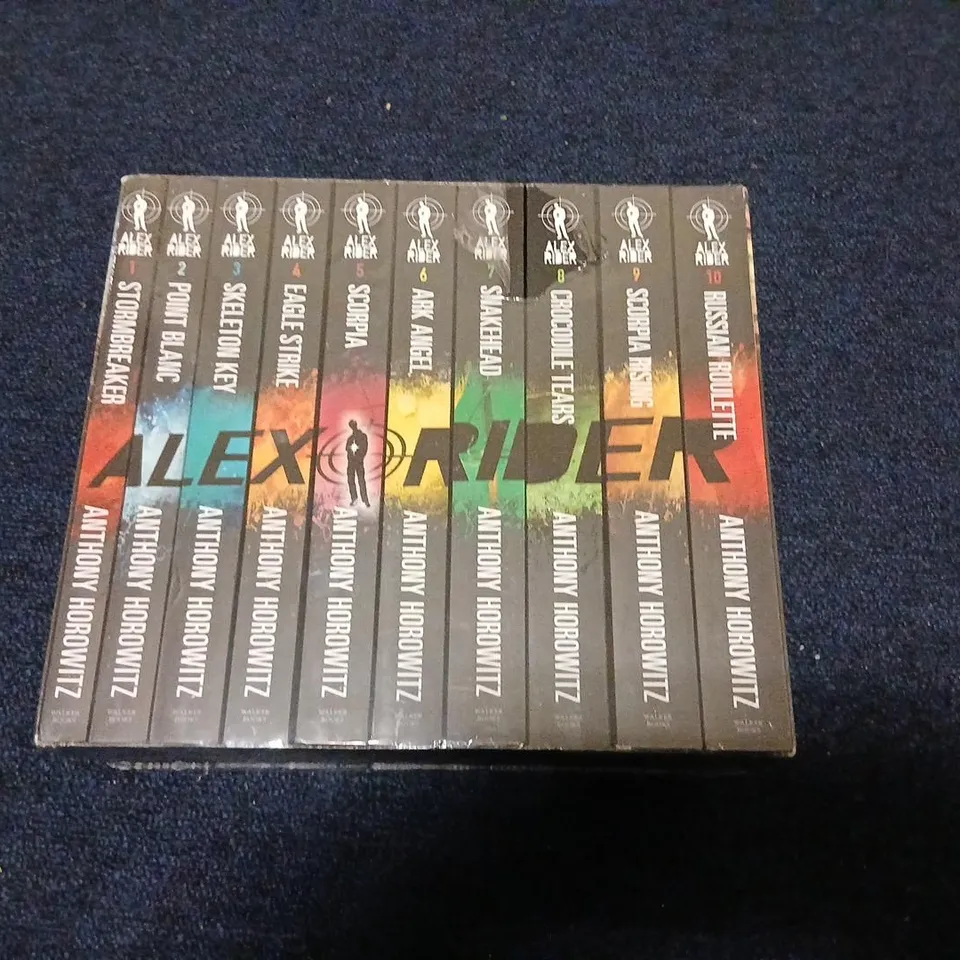 ALEX RIDER COLLECTION: 10-VOLUME BOX SET AND THE COMPLETE MISSIONS PAPERBACK BY ANTHONY HOROWITZ