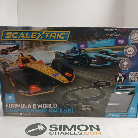 SCALEXTRIC FORMULA E WORLD CHAMPIONSHIP RACE SET β 1:32 SCALE, BOXED