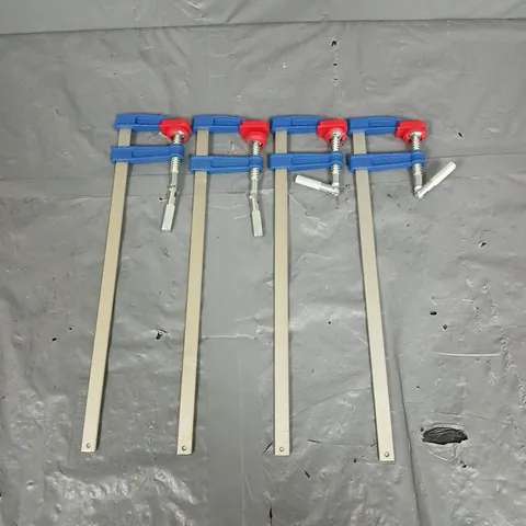 SET OF 4 CLAMPS IN BLUE