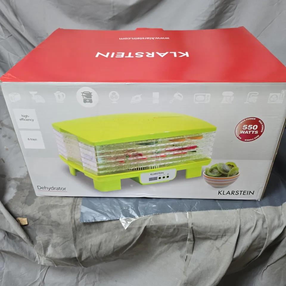 KLARSTEIN DEHYDRATOR 550 WATTS BOXED