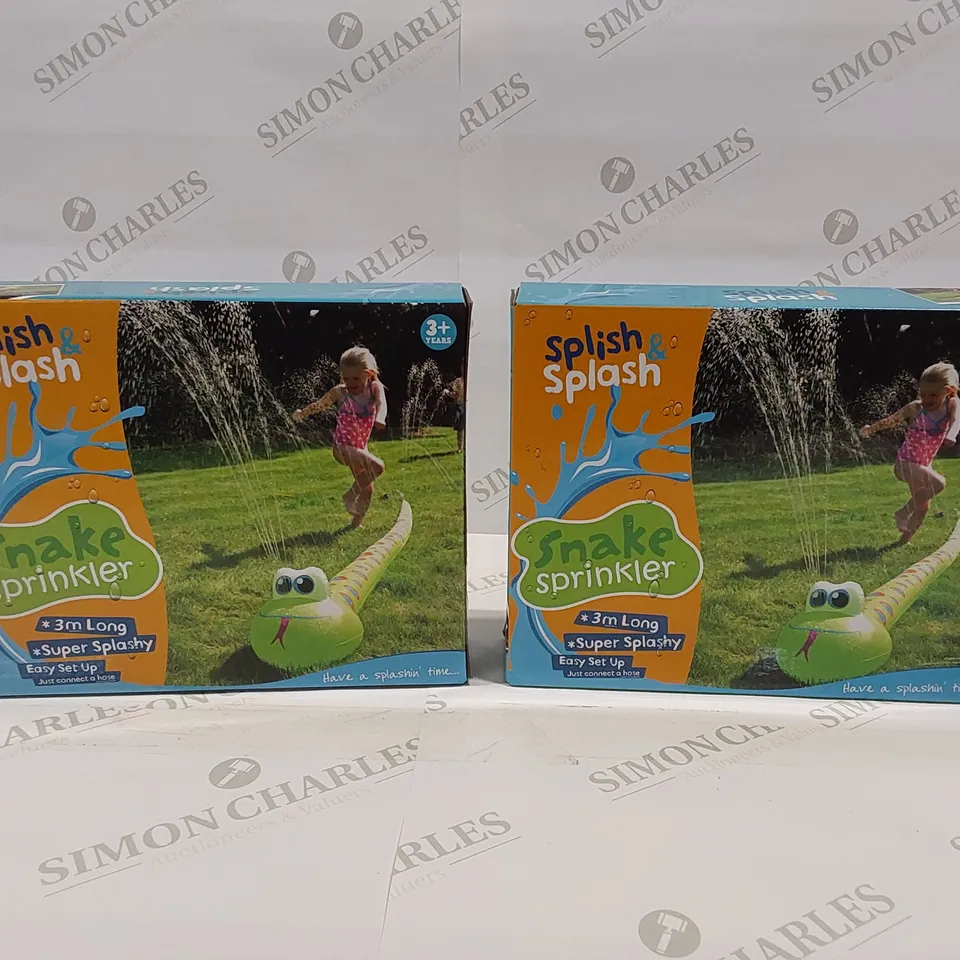 TWO BRAND NEW BOXED SNAKE SPRINKLERS
