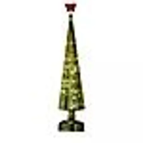 HOME STORIES PRE LIT VINTAGE STYLE GLASS CHRISTMAS TREE DECOR