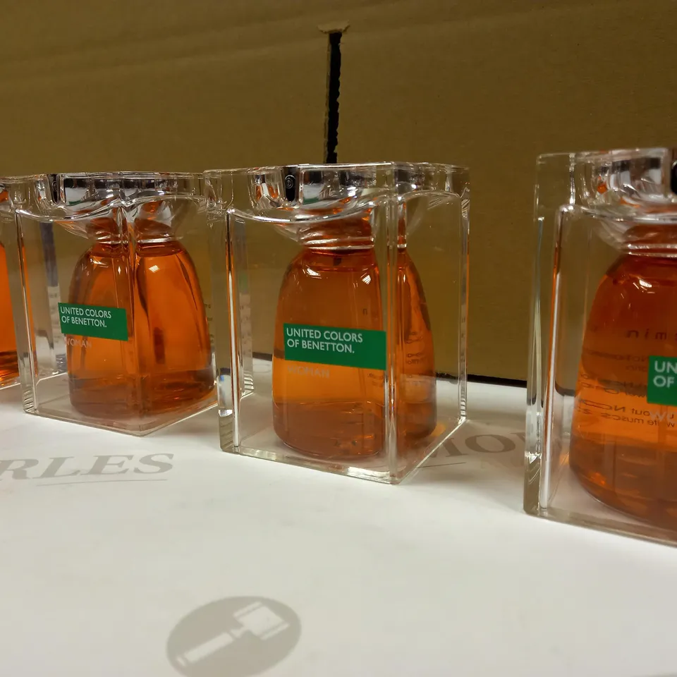 LOT OF APPROX 4 UNITED COLORS OF BENETTON WOMAN EAU DE TOILETTE SPRAY - 75ML