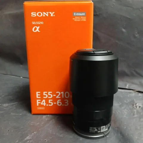 SONY E 55-210MM F/4.5-6.3 OSS ZOOM LENS FOR SONY E-MOUNT – BOXED