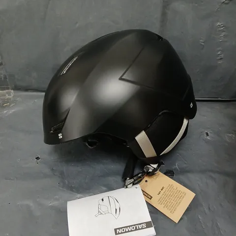 BOXED SALOMON ICON LT ACCESS HELMET IN BLACK - M