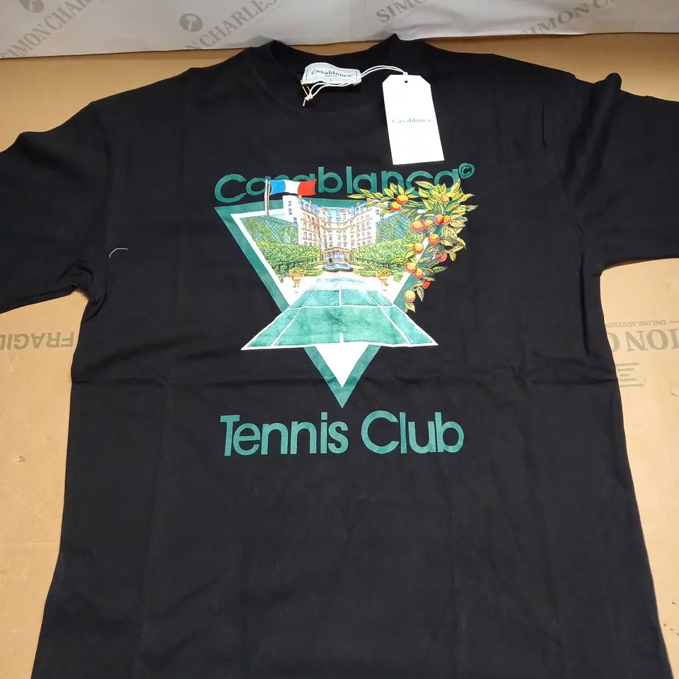 CASABLANCA TENNIS CLUB T-SHIRT SIZE L