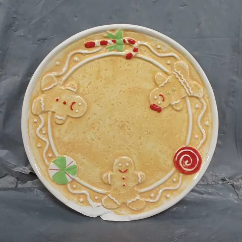 UNBRANDED GINGERBREAD PLATE