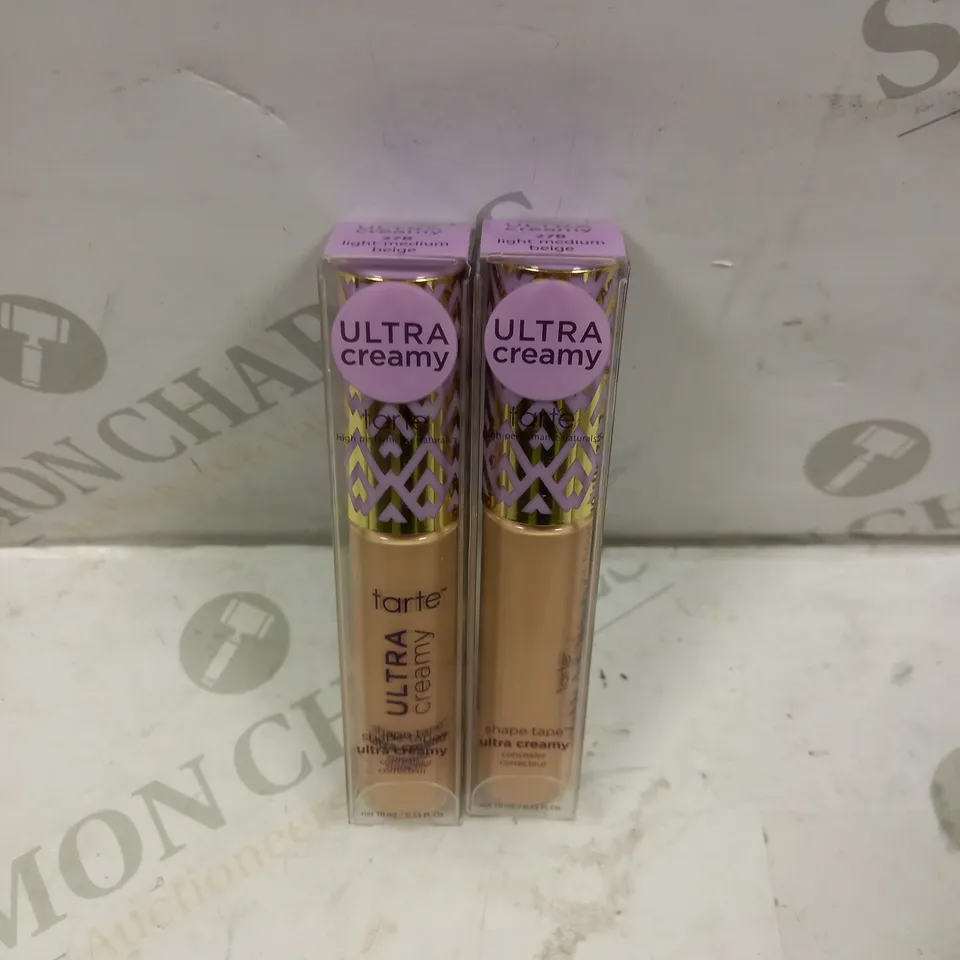 TARTE ULTRA CREAMY SHAPE TAPE CONCEALER CORRECTOR - (2 X 10ML) 27B LIGHT-MEDIUM BEIGE