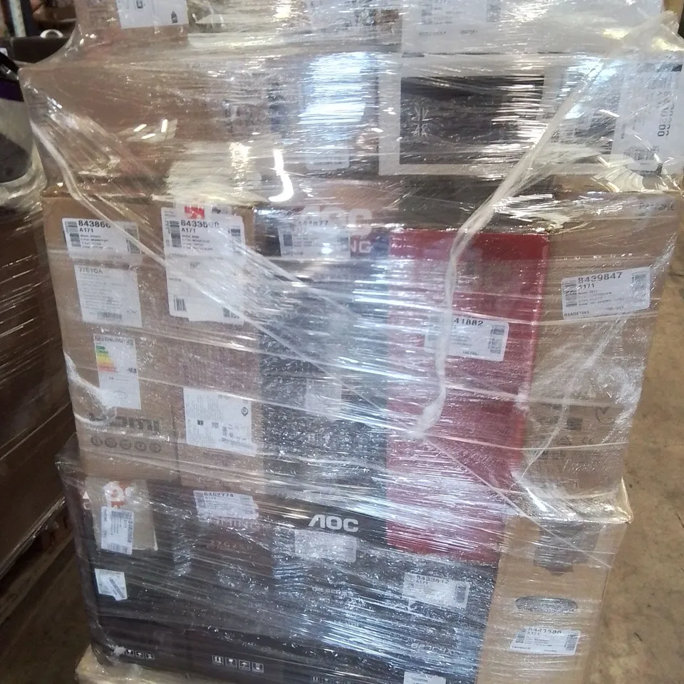 PALLET OF APPROXIMATELY 17 UNPROCESSED RAW RETURN MONITORS TO INCLUDE;