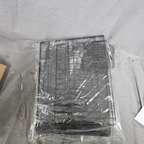 BLACK METAL KITCHEN DISH DRYING RACK – BOXED 
