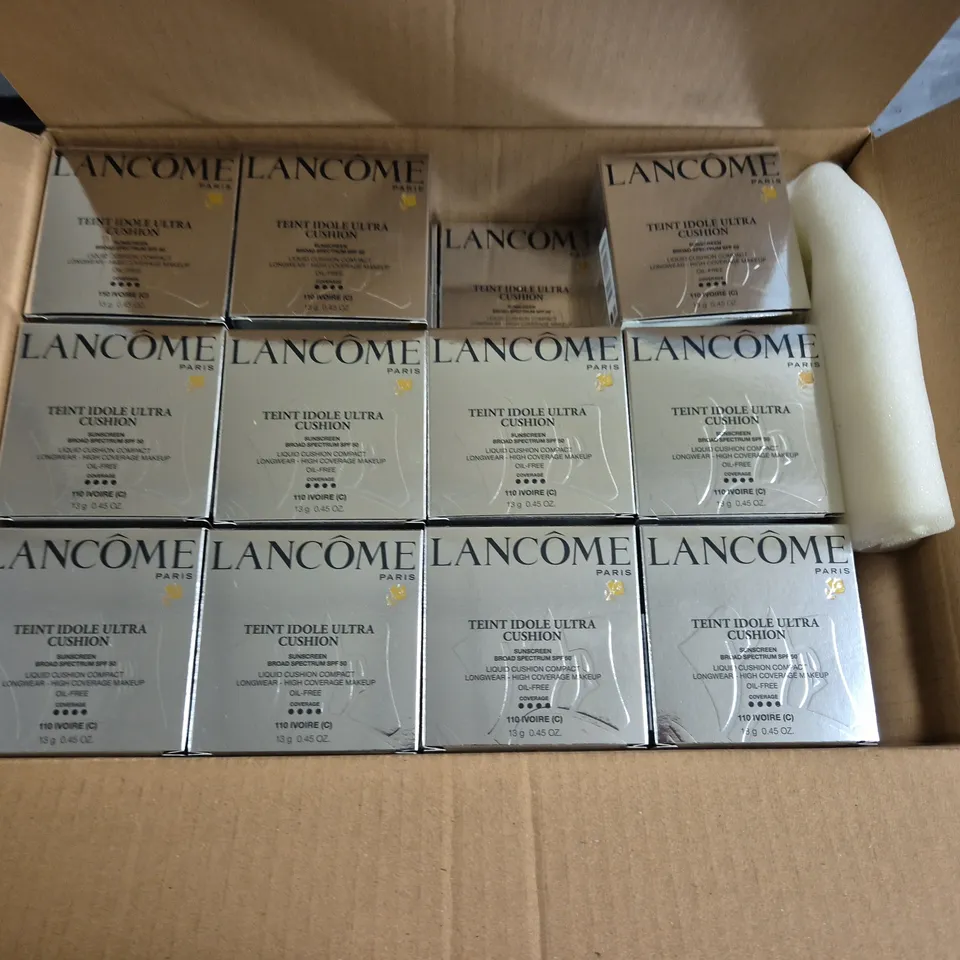 LOT OF 36 LANCOME 13G LIQUID CUSHION COMPACT LONGWEAR HIGH COVERAGE MAKEUP SPF 50