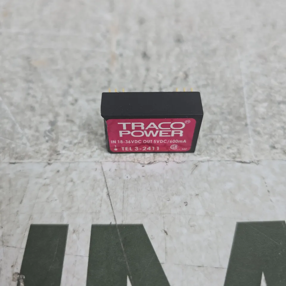 TRACO POWER DC-DC CONVERTER 5V 600MA, 3W – SINGLE OUTPUT