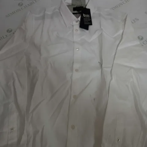 TED BAKER SLIM FIT SHIRT IN WHITE - SIZE 4