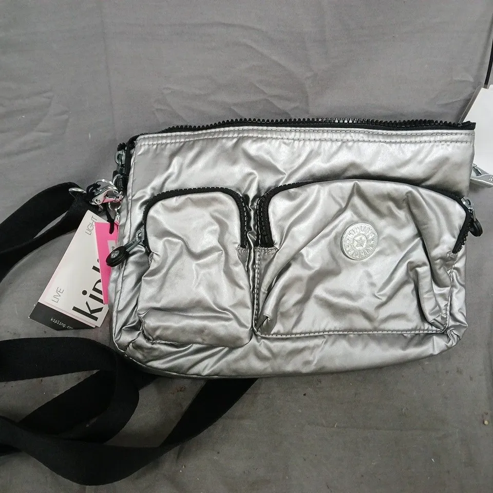 Kipling Ameera Premium Crossbody Bag – Silver