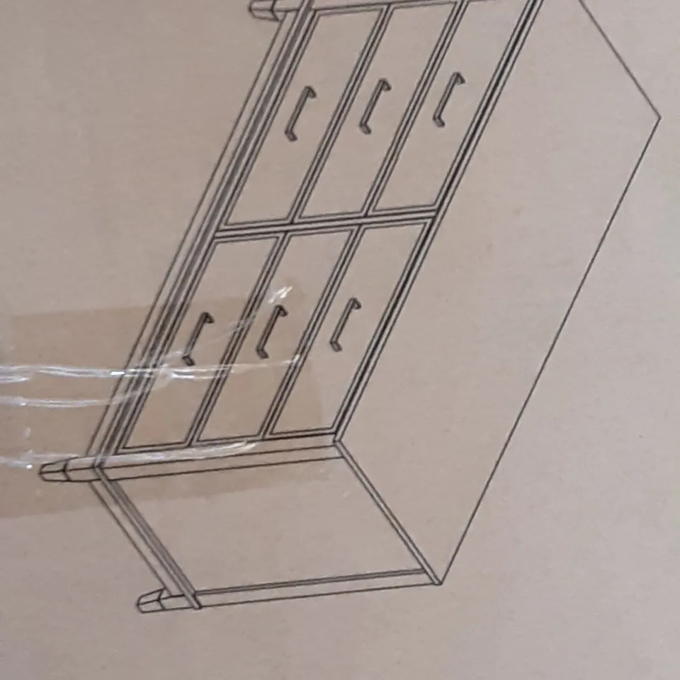 BOXED 6 DRAWER CHEST IN BLACK 